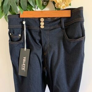 Yelete Jean Legging with Rhinestones! Pockets!